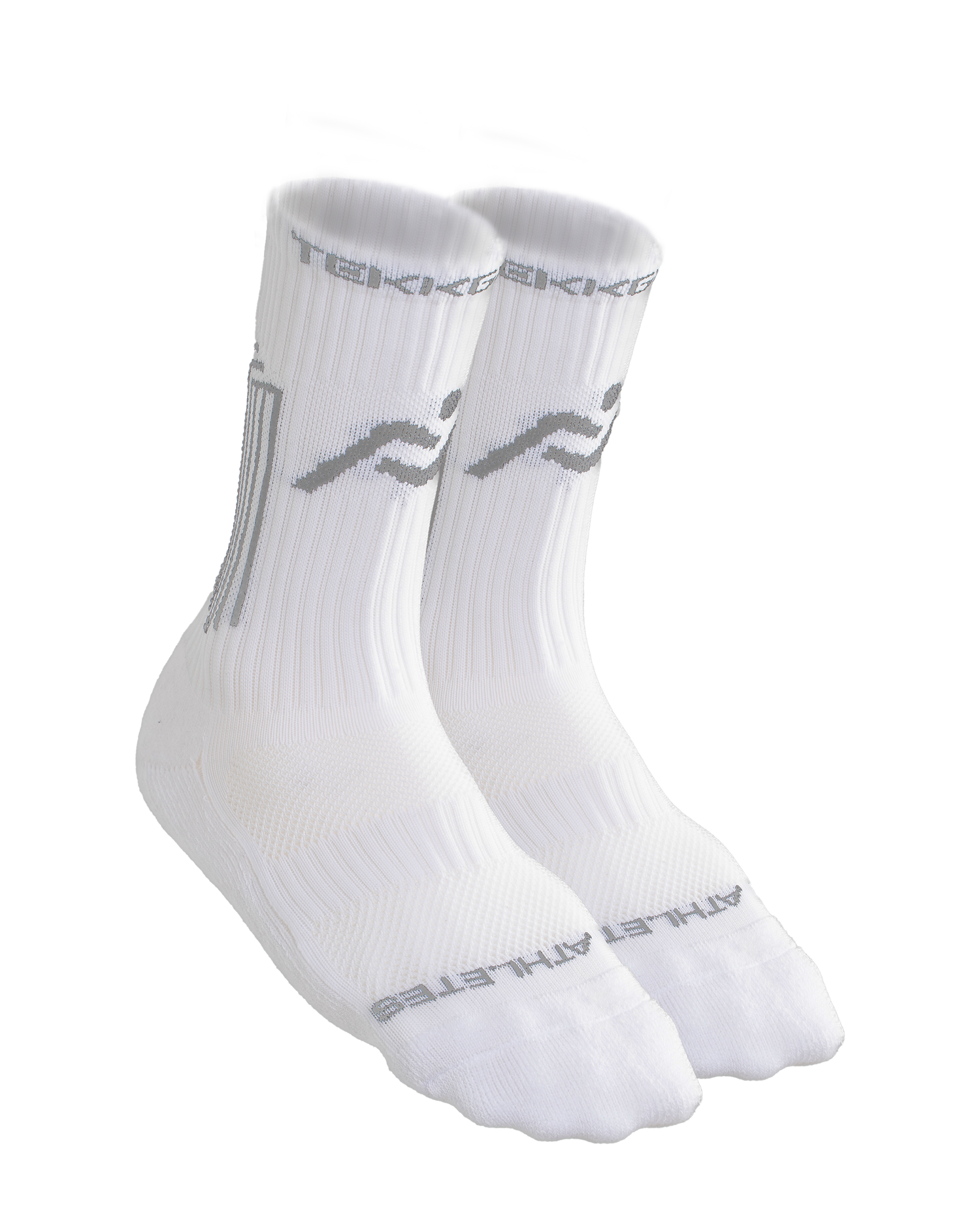 TekkGrip 2.0 Grip Socks- White & Grey (NEW)