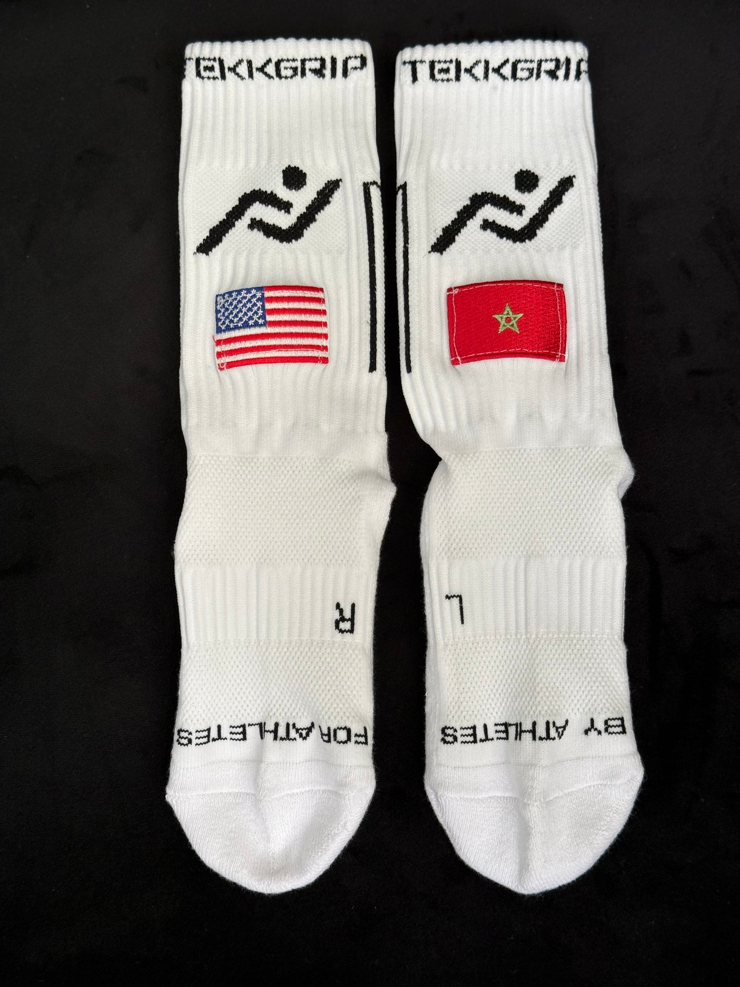 1 of 1 Custom Flag Grip Socks