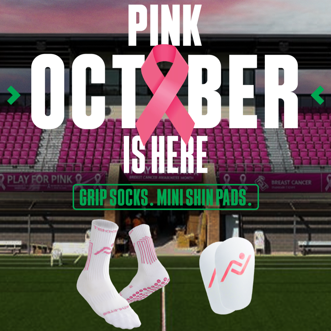 TekkGrip 2.0 Grip Socks- White & Pink (Limited Time Only)