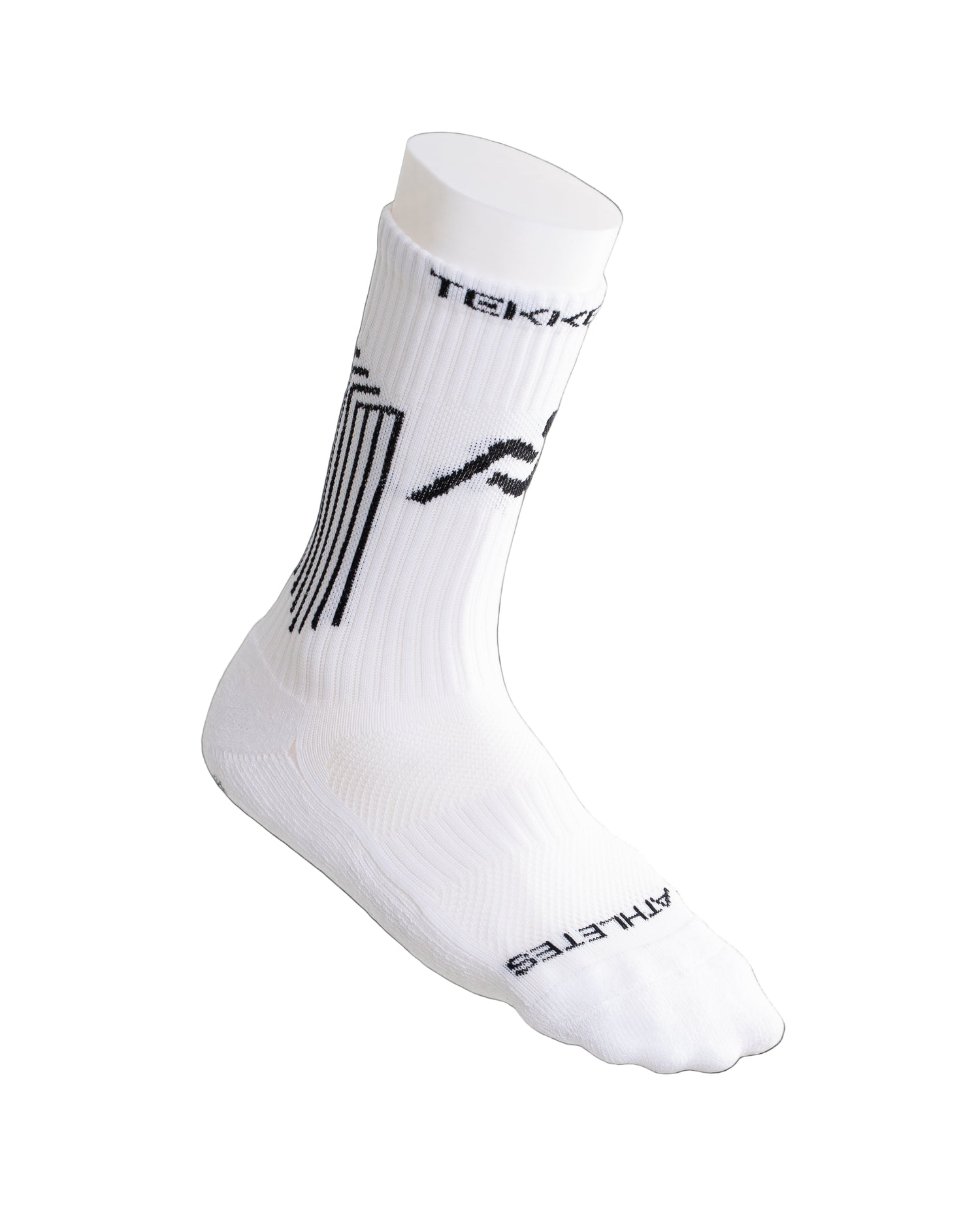 TekkGrip 1.0 Grip Socks- White & Black